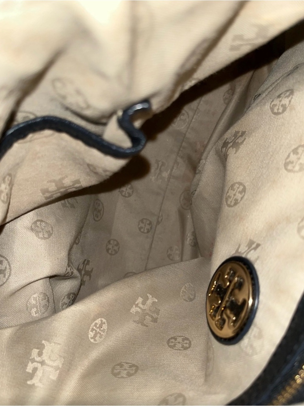 Tory Burch Black Leather Chain-Handle Tote - Picture 5 of 10